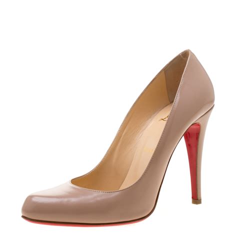 christian louboutin beige heels.